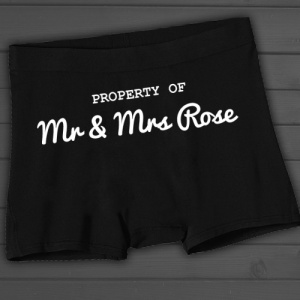 'Property of *Name*  Boxer Shorts Ideal Little Boys Wedding Gift